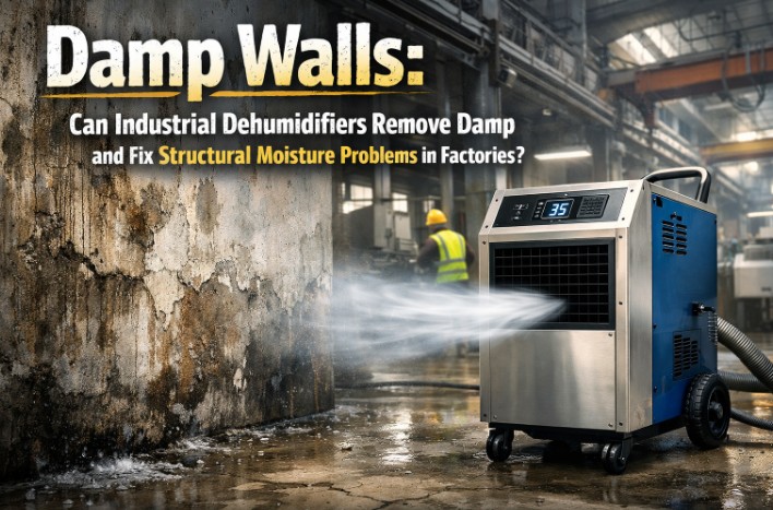 Damp Walls: Can Industrial Dehumidifiers Remove Damp and Fix Structural Moisture Problems in Factories?